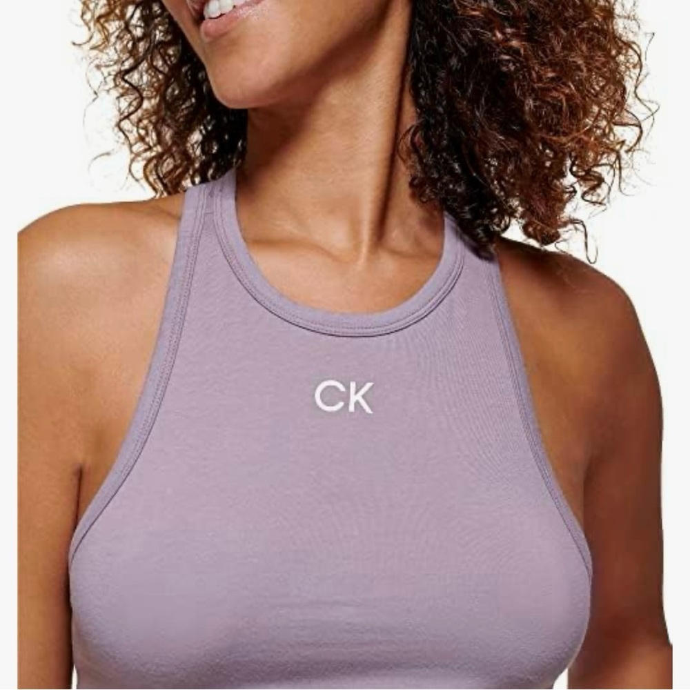 CK Lavender Cropped Tank Top